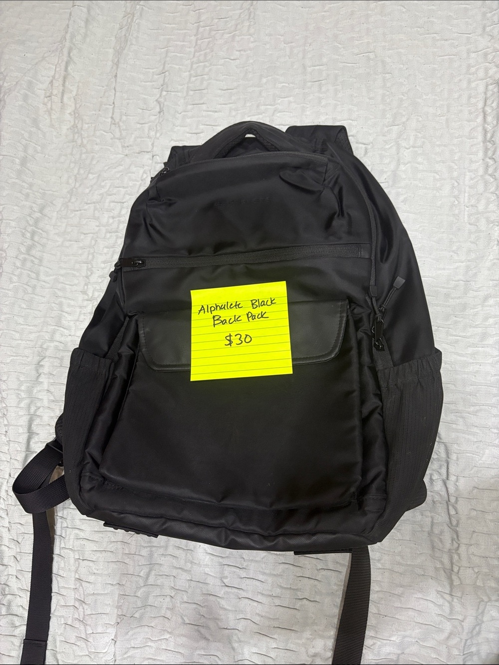 Black Athletic Backpack - Versatile Men’s Bag